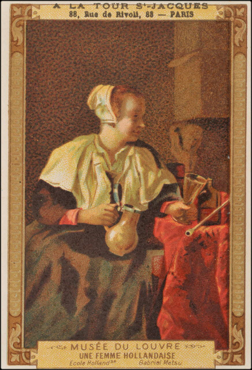 Metsu Gabriel ; Romanet carte réclame chromo Paris 1877-1907 1995.1.413.24 Photo