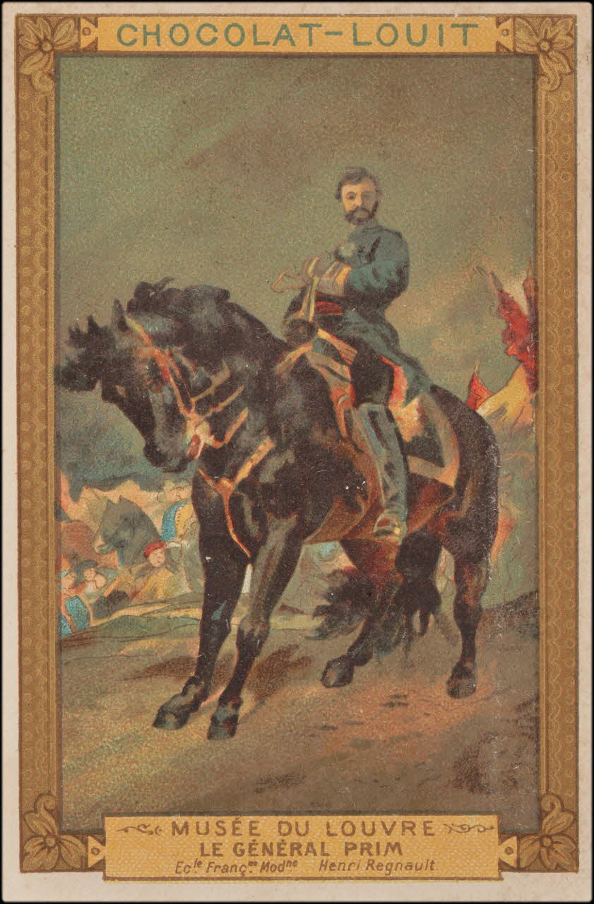 Henri Regnault ; Romanet carte réclame chromo Paris 1877-1907 1995.1.413.28 Photo
