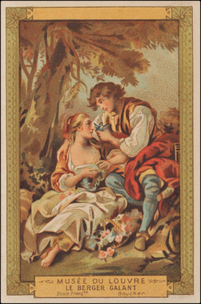 François Boucher ; Romanet carte réclame chromo Paris 1877-1907 1995.1.413.3 Photo