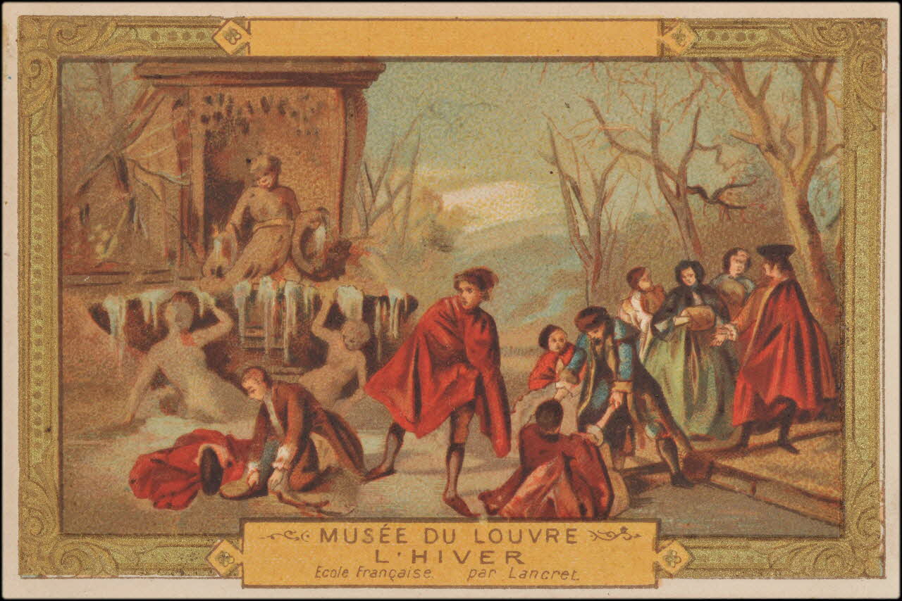 Lancret Nicolas ; Romanet carte réclame chromo Paris 1877-1907 1995.1.413.31 Photo