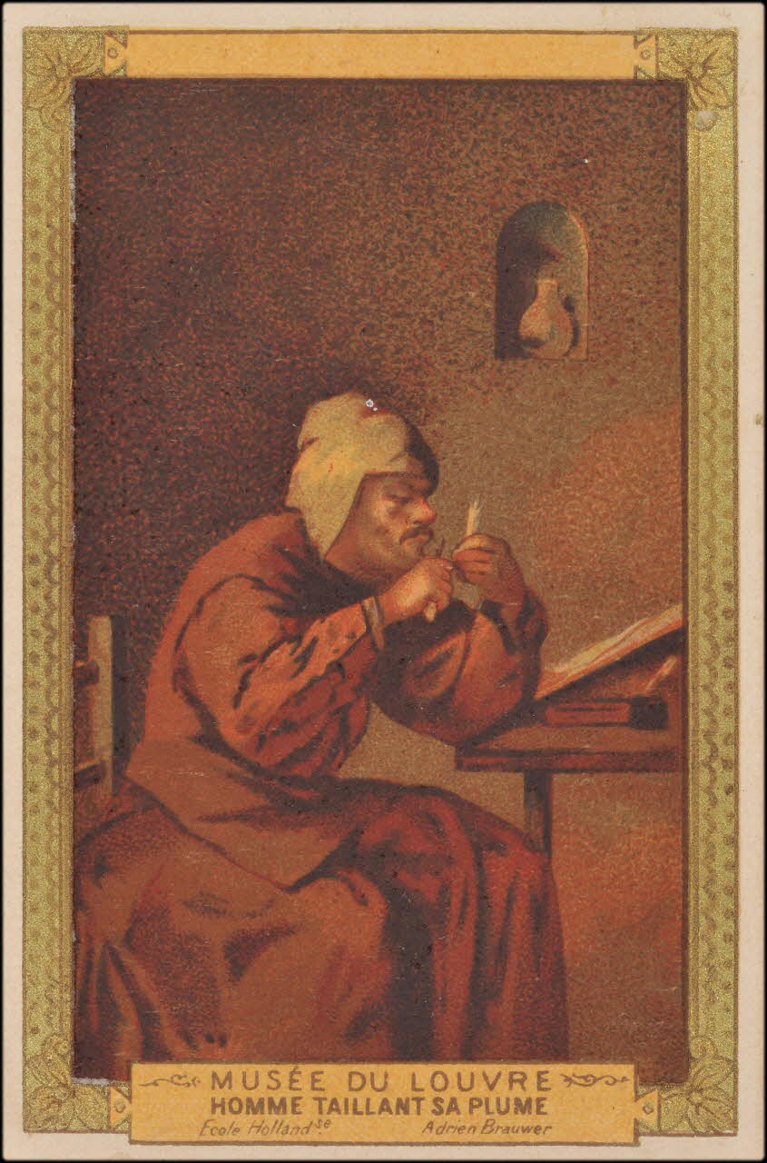 Brauwer Adrien ; Romanet carte réclame chromo Paris 1877-1907 1995.1.413.34 Photo