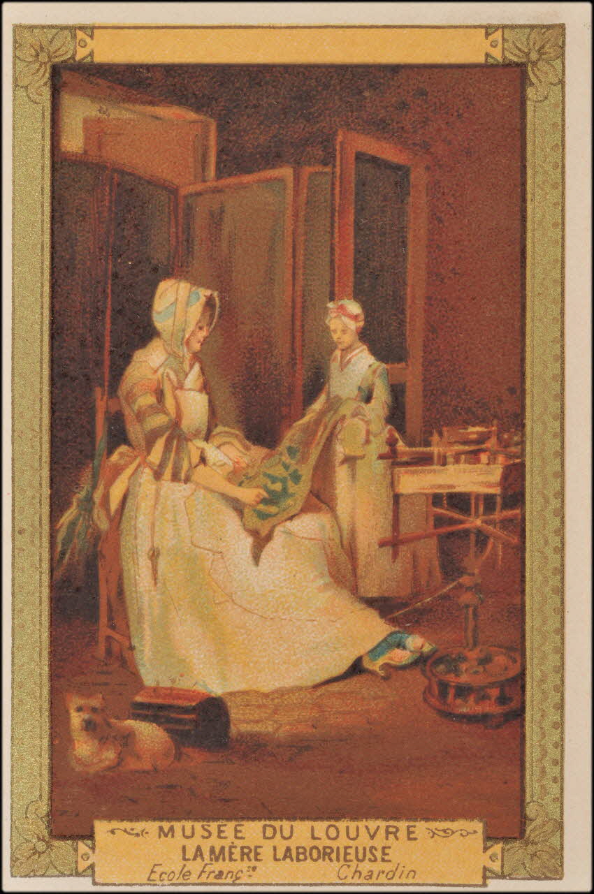 Jean-Baptiste Siméon Chardin ; Romanet carte réclame chromo Paris 1877-1907 1995.1.413.48 Photo