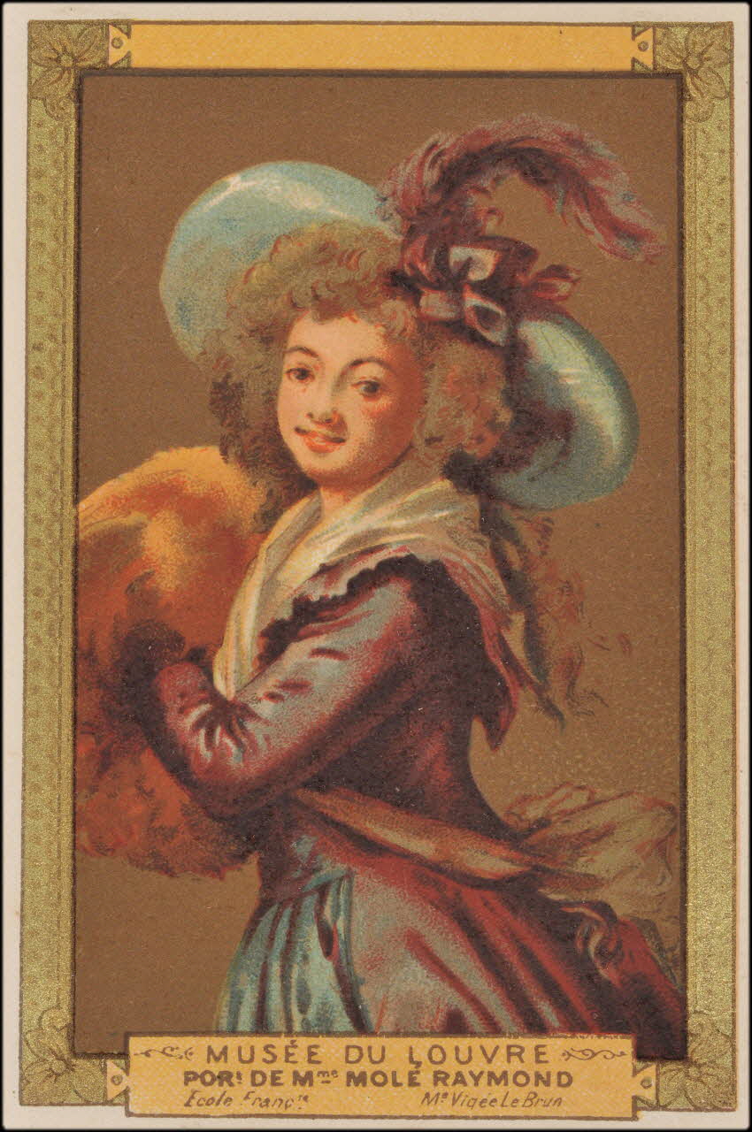 Elisabeth Vigée Le Brun ; Romanet carte réclame chromo Paris 1877-1907 1995.1.413.59 Photo