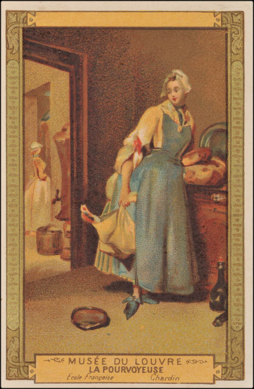 Jean-Baptiste Siméon Chardin ; Romanet carte réclame chromo Paris 1877-1907 1995.1.413.62 Photo