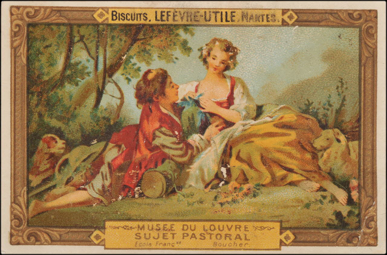 François Boucher ; Romanet carte réclame chromo Paris 1877-1907 1995.1.413.69 Photo