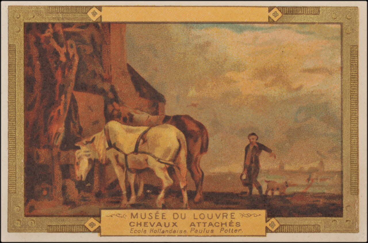 Potter Paulus ; Romanet carte réclame chromo Paris 1877-1907 1995.1.413.9 Photo