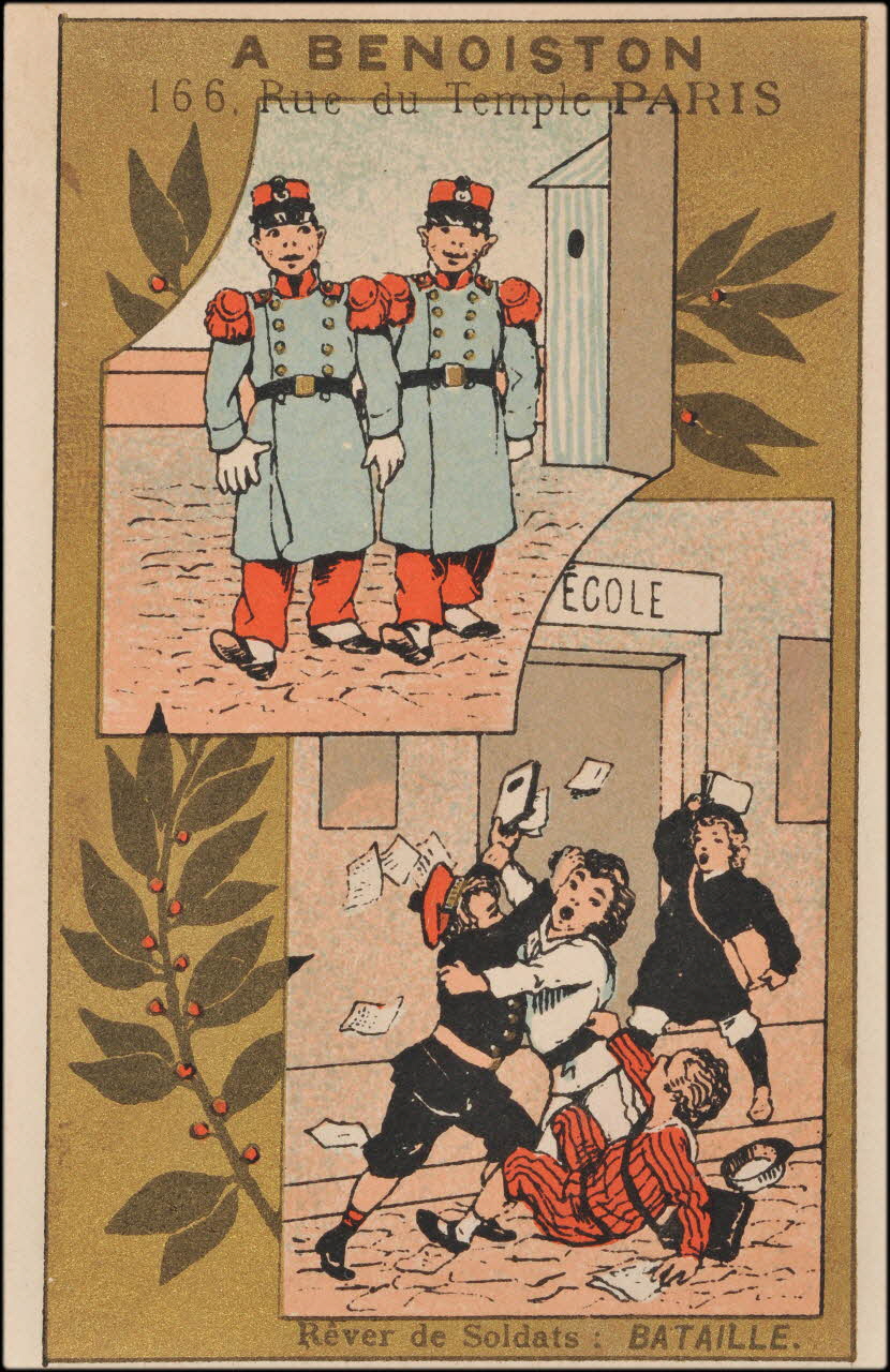 Romanet carte réclame chromo Paris 1877-1907 1995.1.414.34  Photo