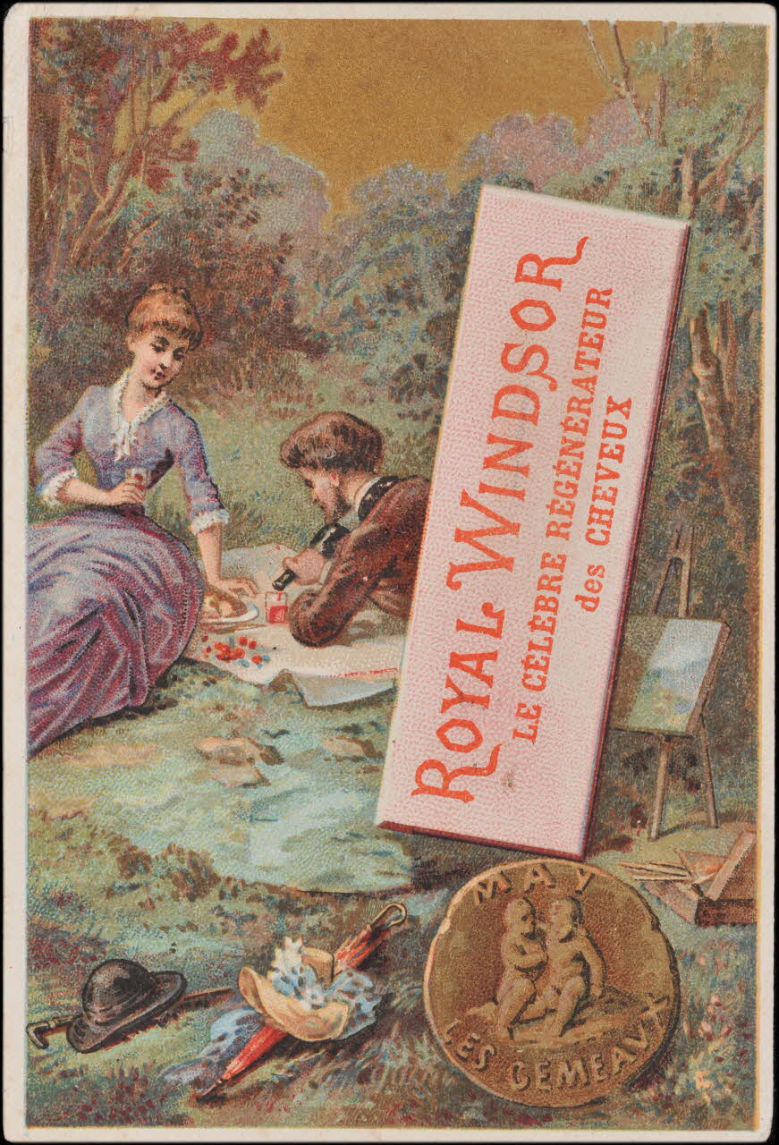 Romanet carte réclame chromo Paris 1877-1907 1995.1.419.3 Photo