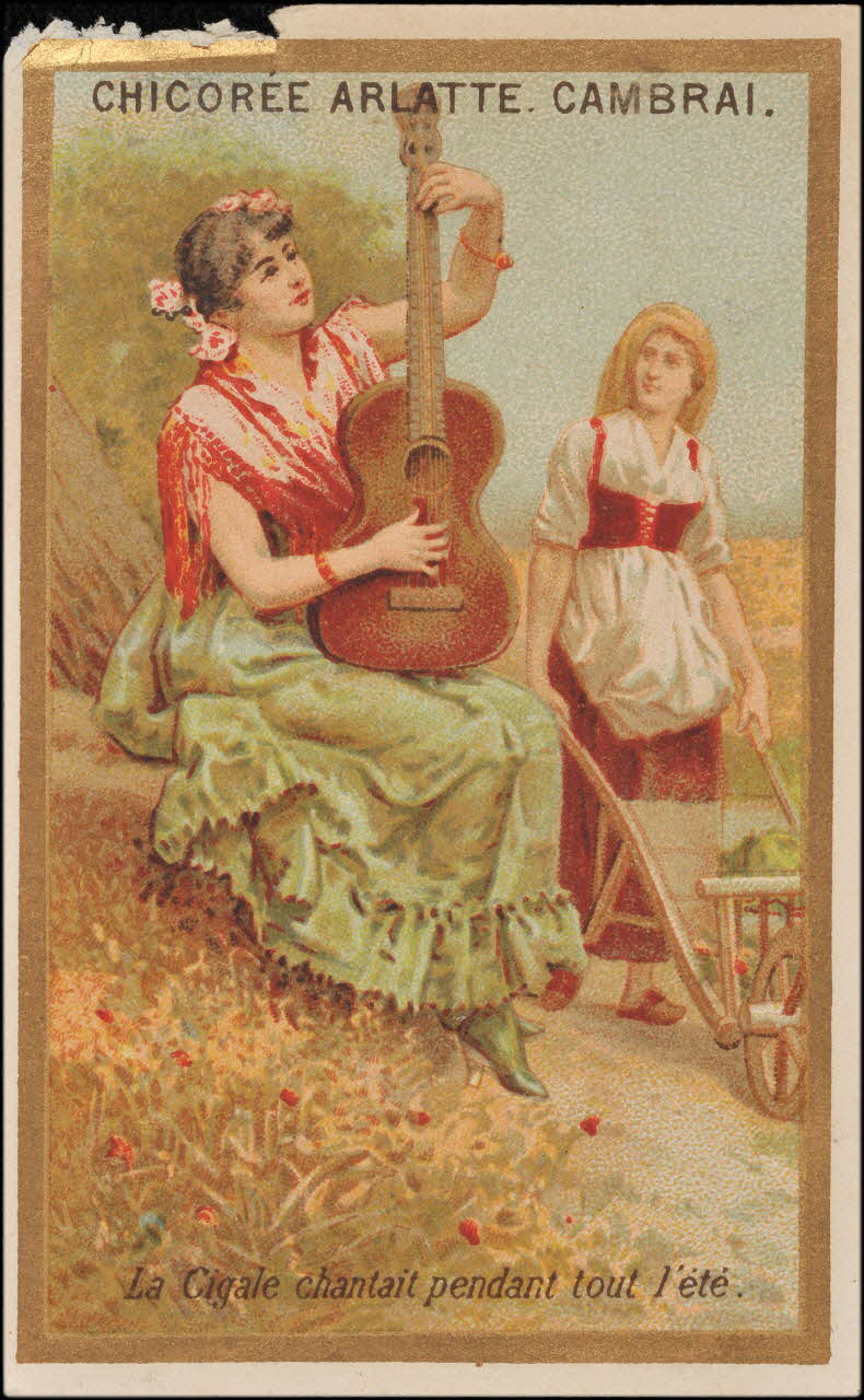 Romanet carte réclame chromo Paris 1877-1907 1995.1.423.2 Photo
