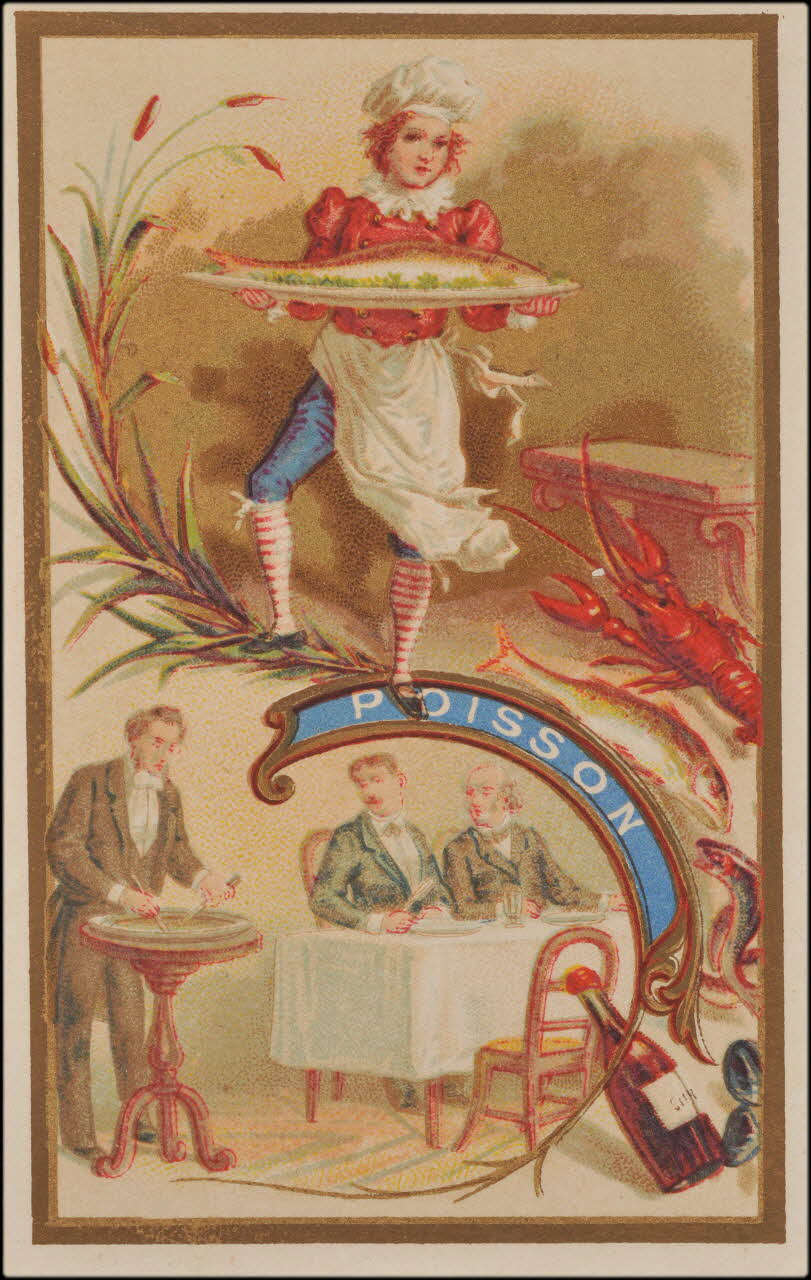 Romanet carte réclame chromo Paris 1877-1907 1995.1.426.4  Photo