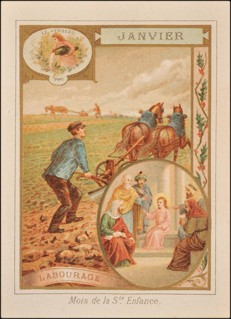 Henry Petit ; Romanet carte réclame chromo Paris 1877-1907 1995.1.436.1 Photo