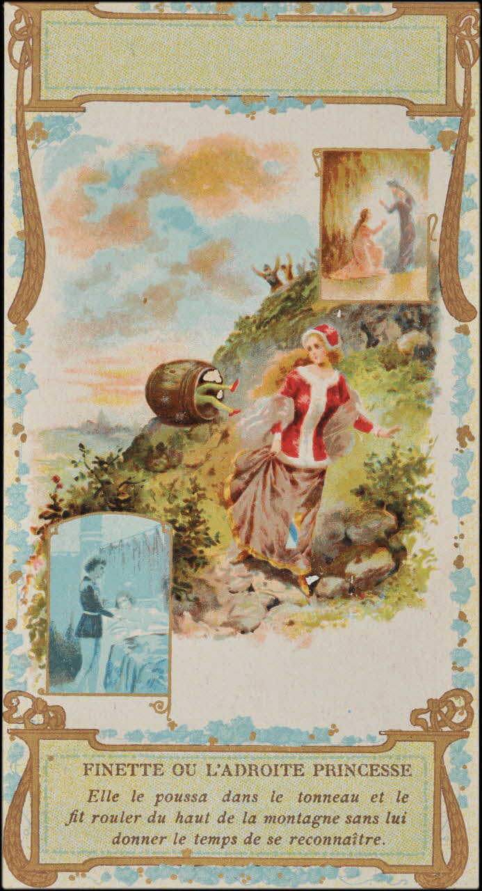 H.M. ; Romanet carte réclame chromo Paris 1877-1907 1995.1.441.2 Photo