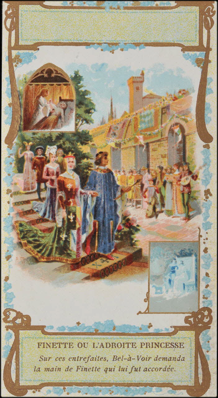 H.M. ; Romanet carte réclame chromo Paris 1877-1907 1995.1.441.3 Photo