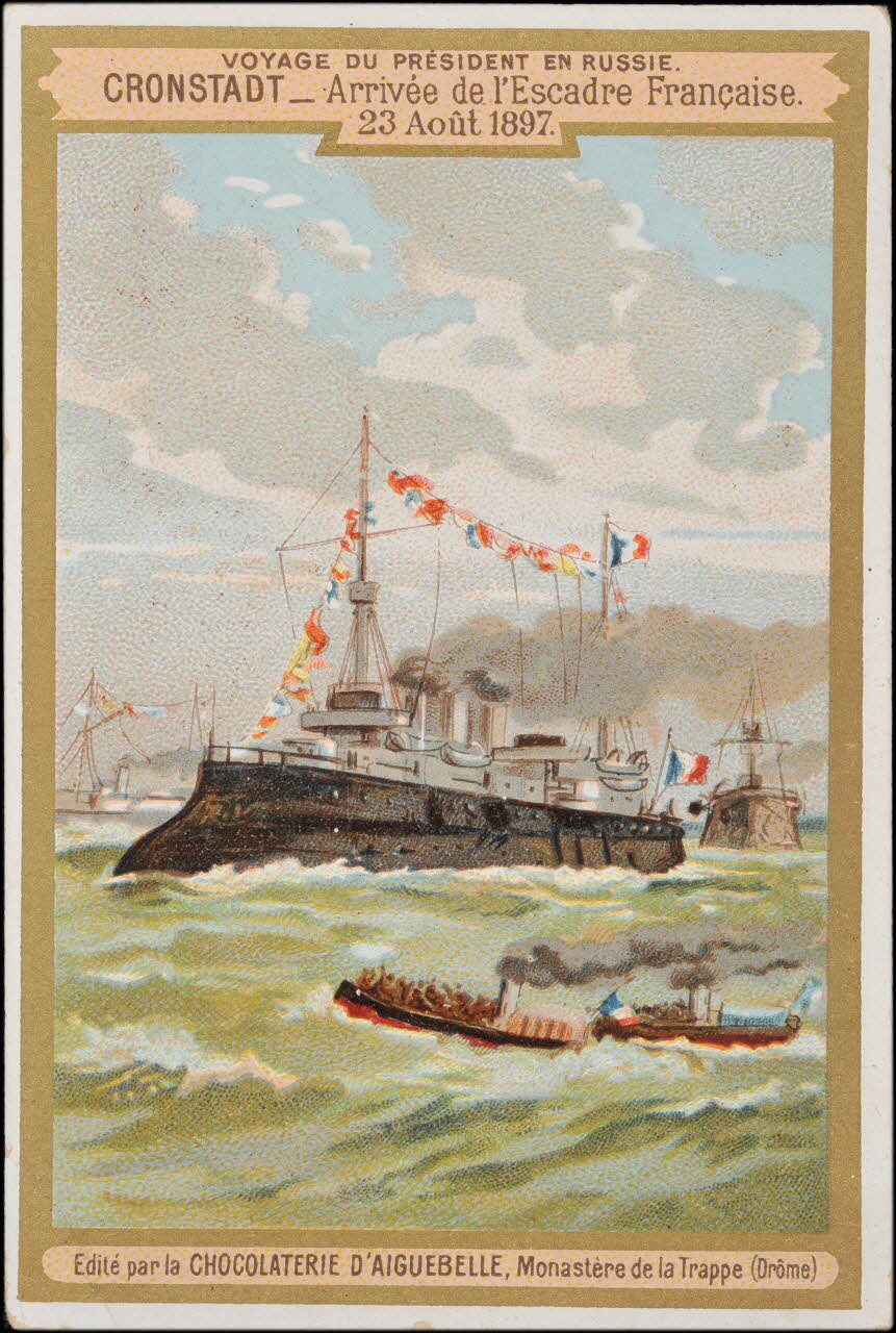 H.M. ; Romanet carte réclame chromo Paris 1877-1907 1995.1.445.1 Photo