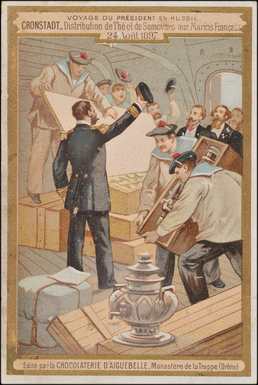 H.M. ; Romanet carte réclame chromo Paris 1877-1907 1995.1.445.7 Photo