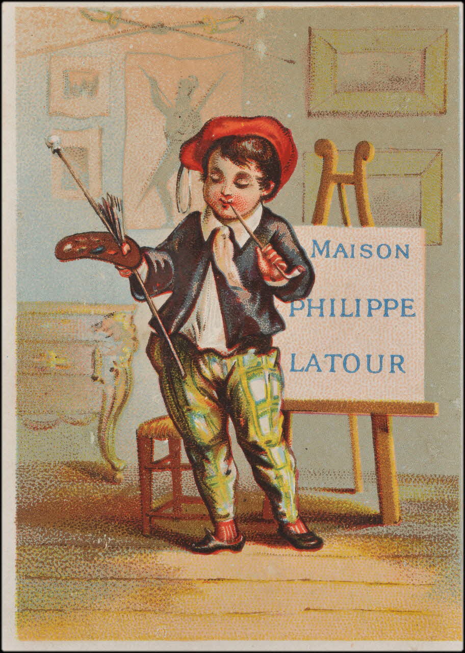 Romanet ; Matoux Honoré et compagnie carte réclame chromo Paris 1877-1919 1995.1.4454.1 Photo