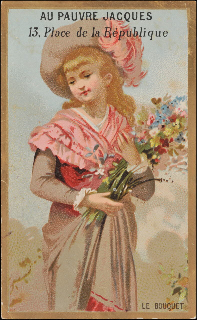Romanet carte réclame chromo Paris 1878-1889 1995.1.4463.1 Photo