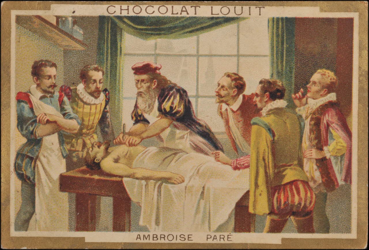 H.M. ; Romanet carte réclame chromo Paris 1877-1907 1995.1.448.1 Photo