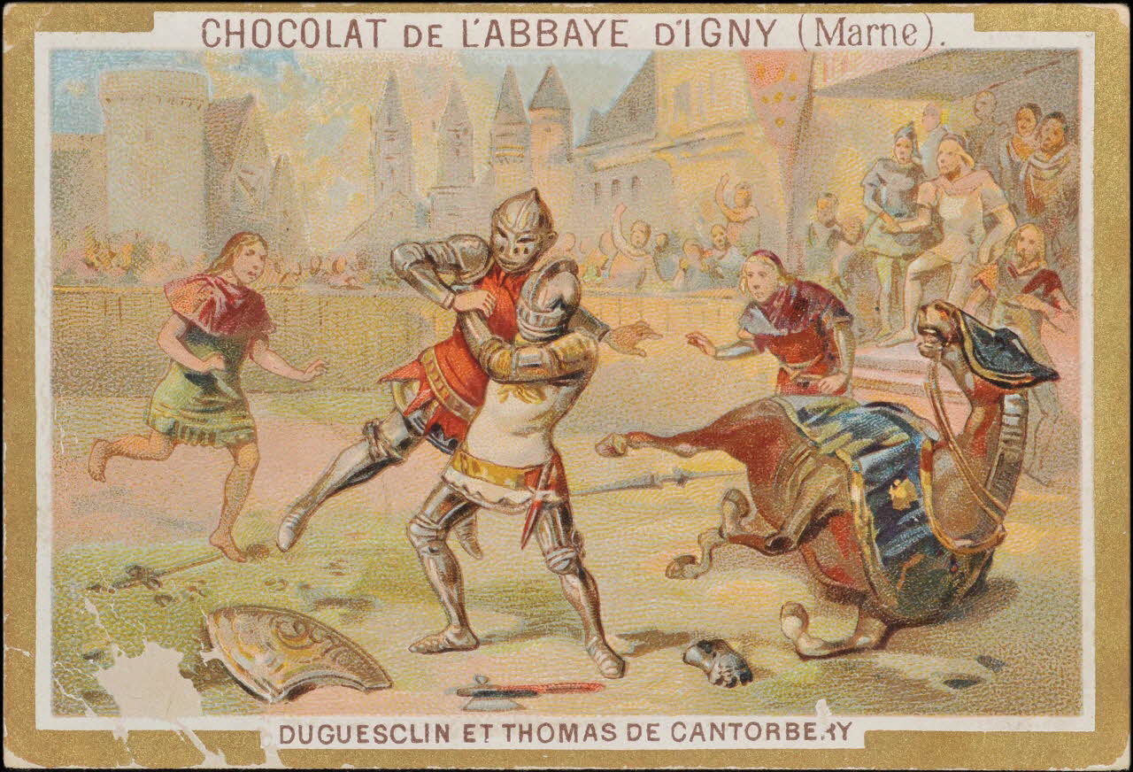 H.M. ; Romanet carte réclame chromo Paris 1877-1907 1995.1.448.14 Photo