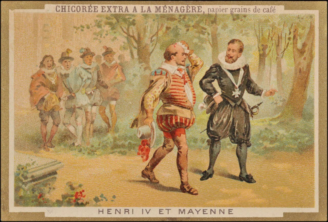 H.M. ; Romanet carte réclame chromo Paris 1877-1907 1995.1.448.21 Photo