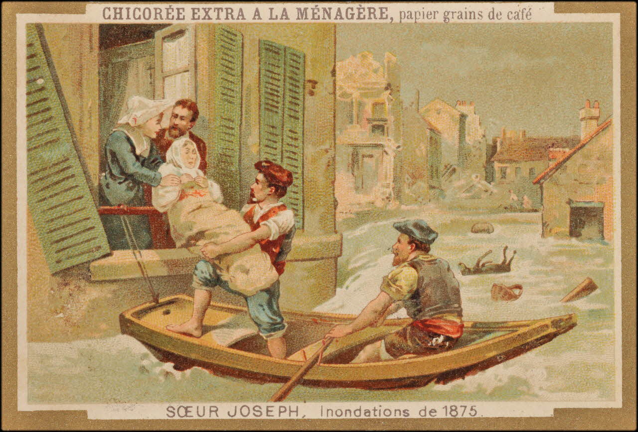 H.M. ; Romanet carte réclame chromo Paris 1877-1907 1995.1.448.54 Photo