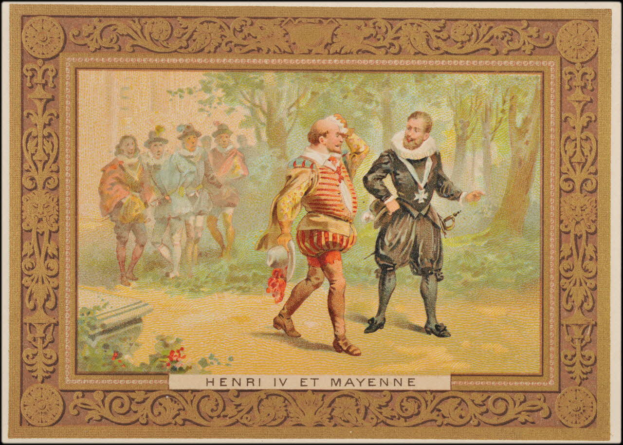 H.M. ; Romanet carte réclame chromo Paris 1877-1907 1995.1.448.70 Photo