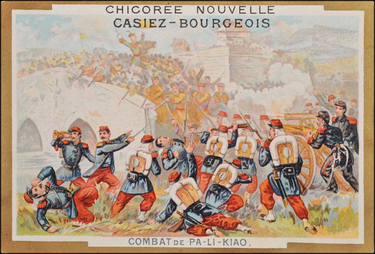 H.M. ; Romanet carte réclame chromo Paris 1877-1907 1995.1.448.9 Photo