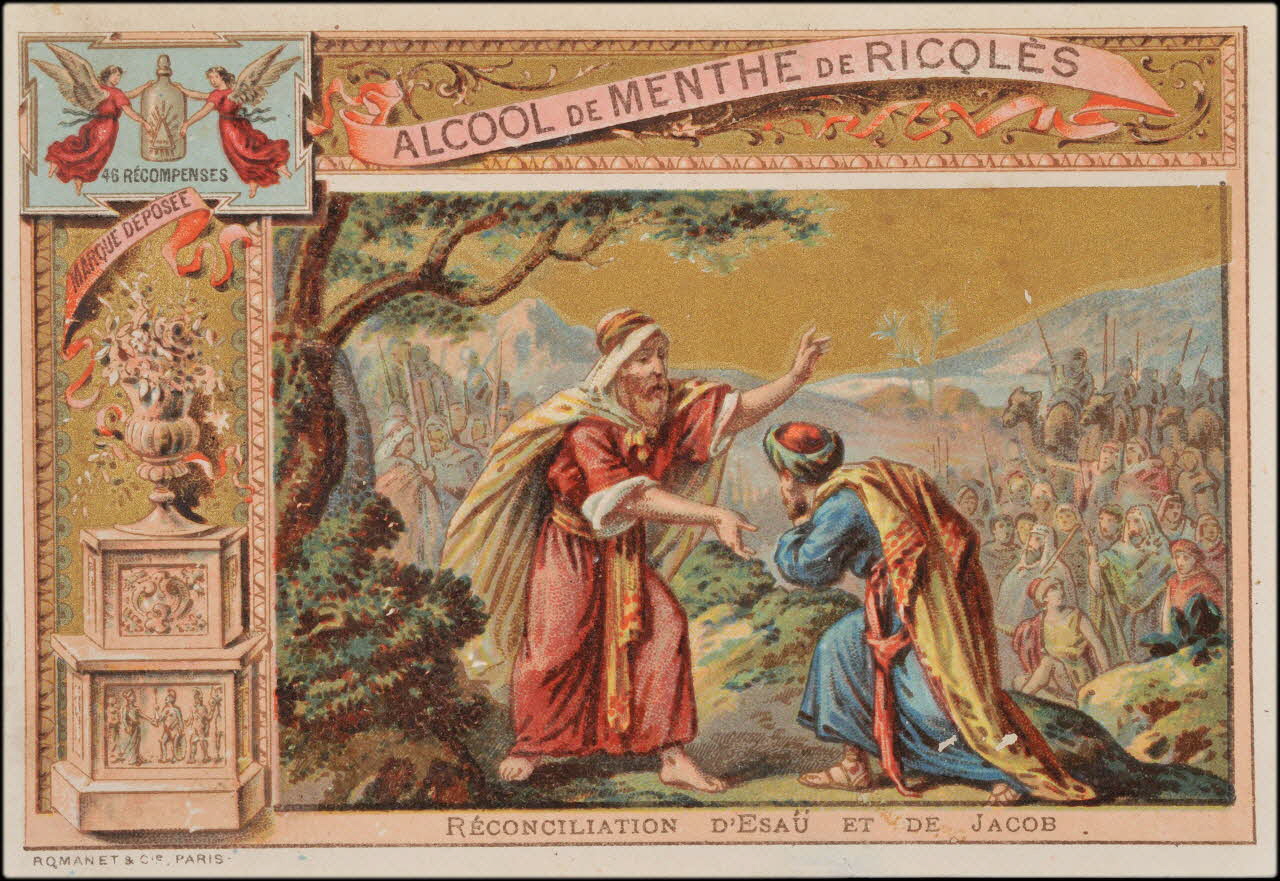 Romanet carte réclame chromo Paris 1877-1907 1995.1.451.1 Photo