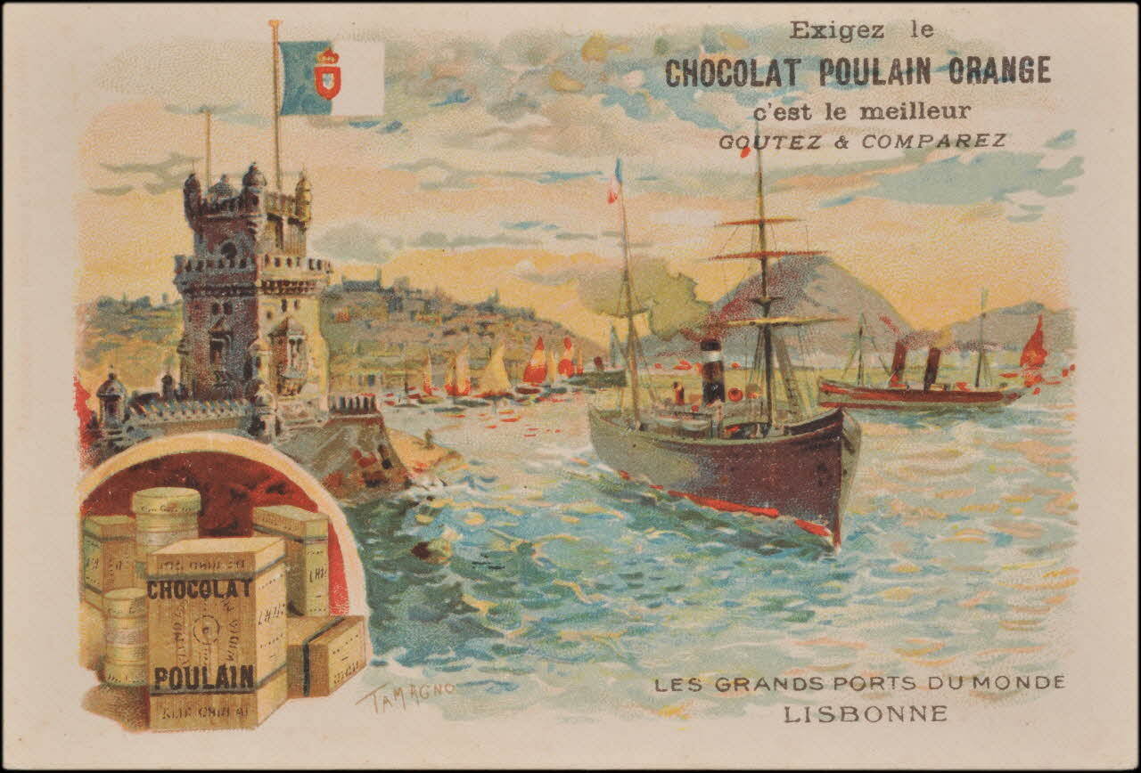 Tamagno ; Romanet ; La Lithographie Parisienne, Robin Directeur carte réclame chromo Paris 1900-1907 1995.1.4557.5 Photo