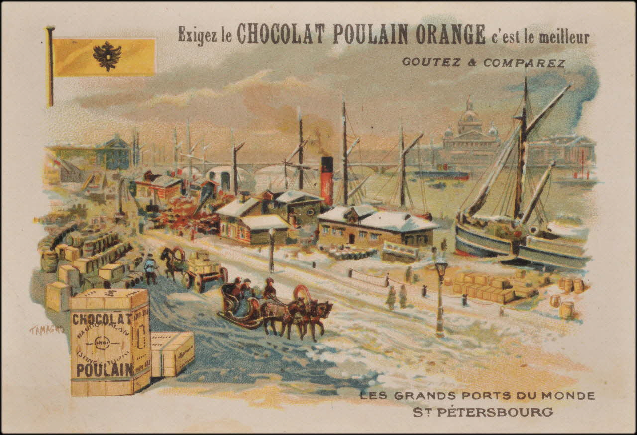 Tamagno ; Romanet ; La Lithographie Parisienne, Robin Directeur carte réclame chromo Paris 1900-1907 1995.1.4557.8 Photo