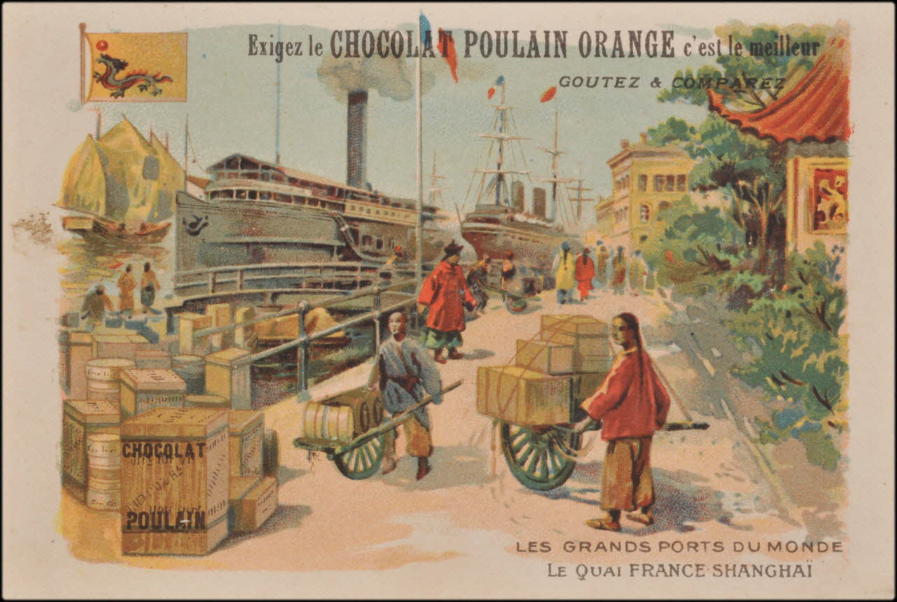 Romanet ; La Lithographie Parisienne, Robin Directeur carte réclame chromo Paris 1900-1907 1995.1.4557.9 Photo