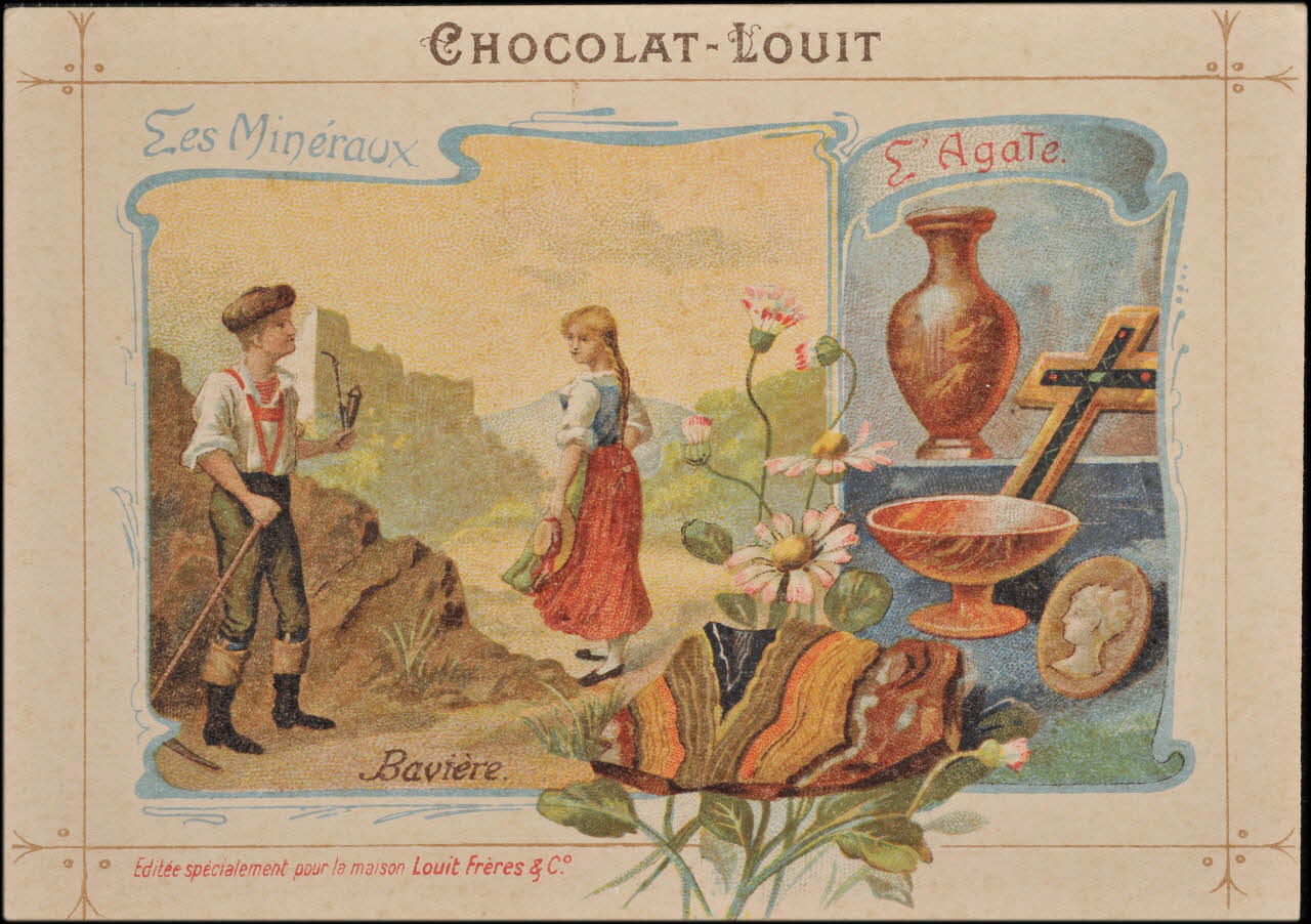 Romanet carte réclame chromo Paris 1877-1913 1995.1.463.1 Photo