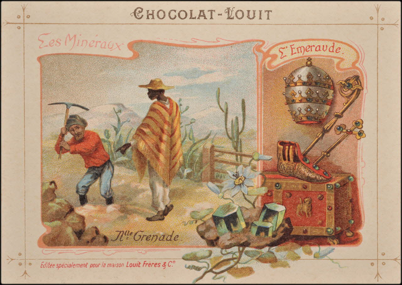 Romanet carte réclame chromo Paris 1877-1913 1995.1.463.7 Photo