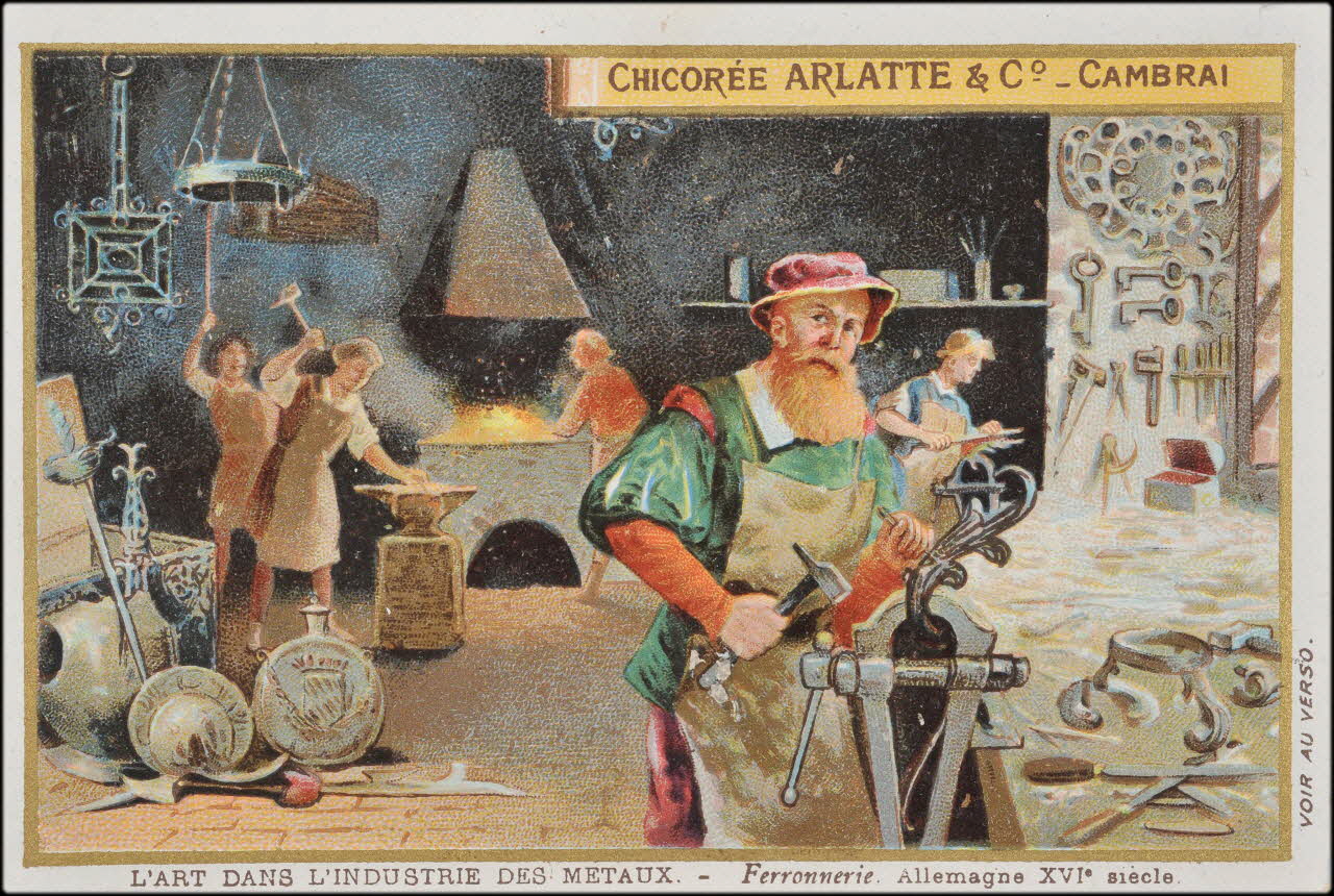 Romanet carte réclame chromo Paris 1877-1913 1995.1.478.4 Photo