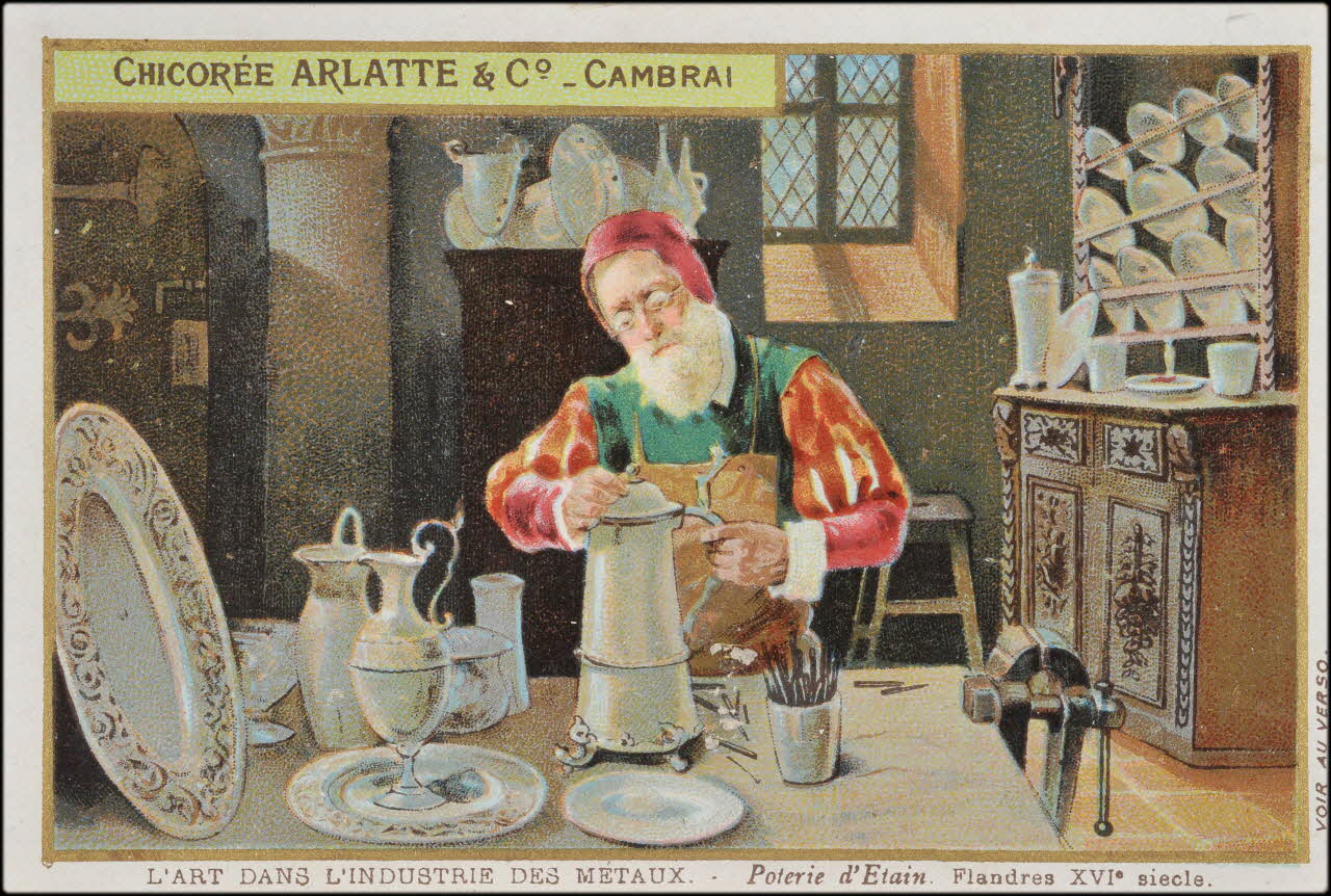 Romanet carte réclame chromo Paris 1877-1913 1995.1.478.5 Photo