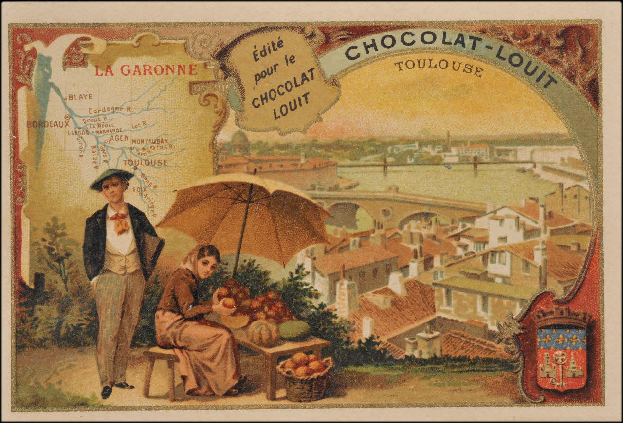 Romanet carte réclame chromo Paris 1877-1913 1995.1.482.1 Photo