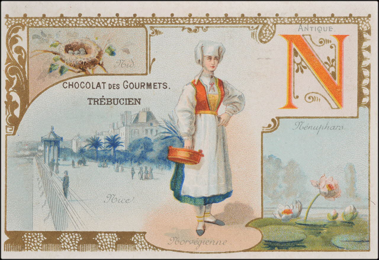 Romanet carte réclame chromo Paris 1877-1913 1995.1.487.14 Photo