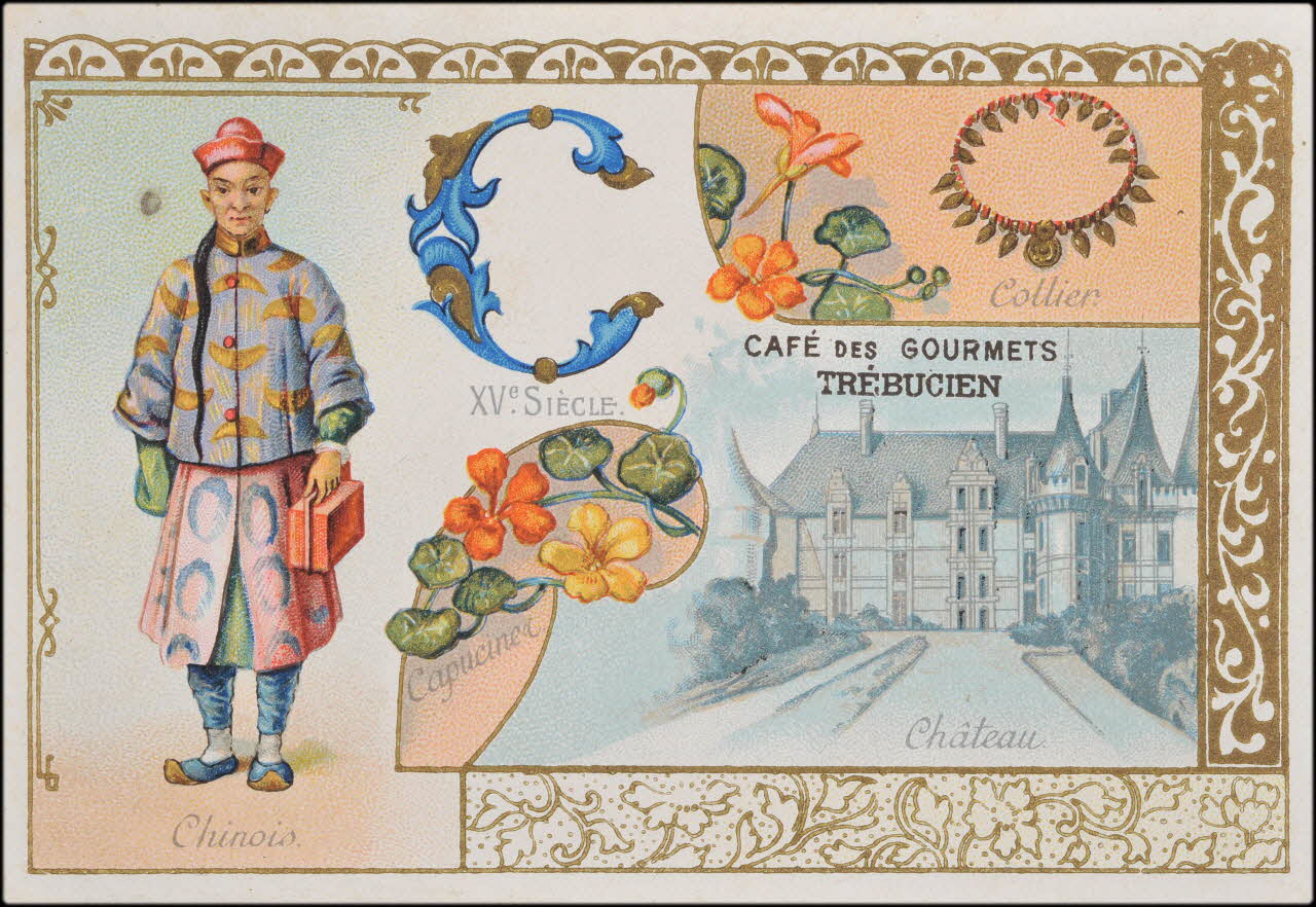 Romanet carte réclame chromo Paris 1877-1913 1995.1.487.3 Photo