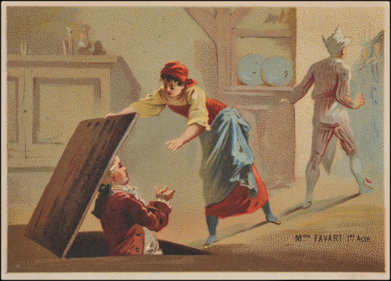 Romanet carte réclame chromo Paris 1877-1913 1995.1.489.1 Photo