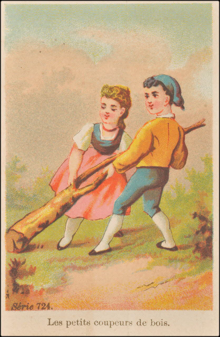 P. Aubry carte réclame chromo Paris 1876-1880 1995.1.6.5 Photo