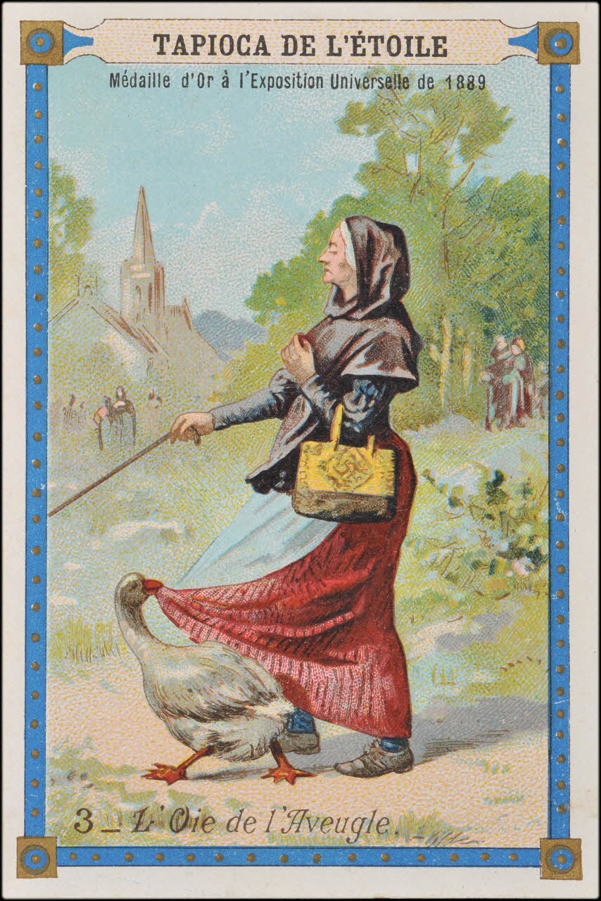 Romanet carte réclame chromo Paris 1889 1995.1.629.3 Photo