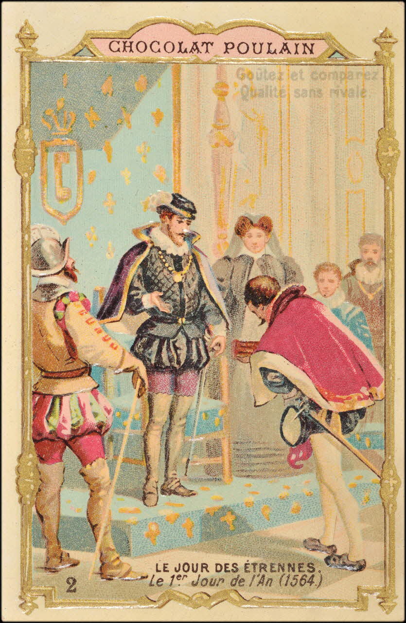 Romanet carte réclame chromo Paris 1889 1995.1.630.2 Photo