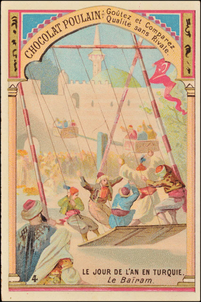 Romanet carte réclame chromo Paris 1889 1995.1.630.4 Photo