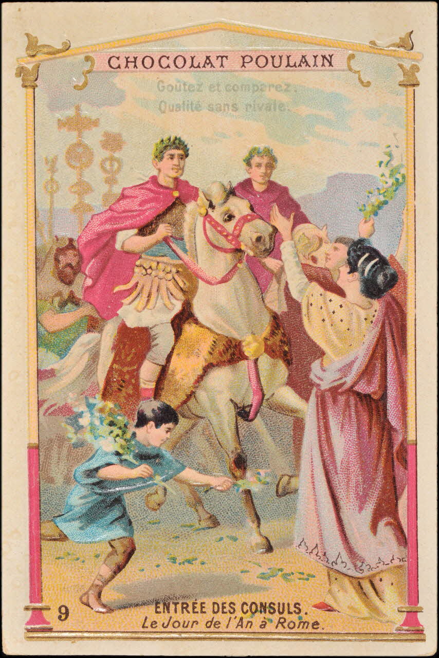 Romanet carte réclame chromo Paris 1889 1995.1.630.9 Photo