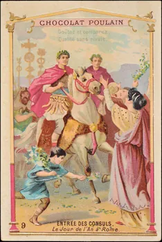 Romanet carte réclame chromo Paris 1889 1995.1.630.9  Photo
