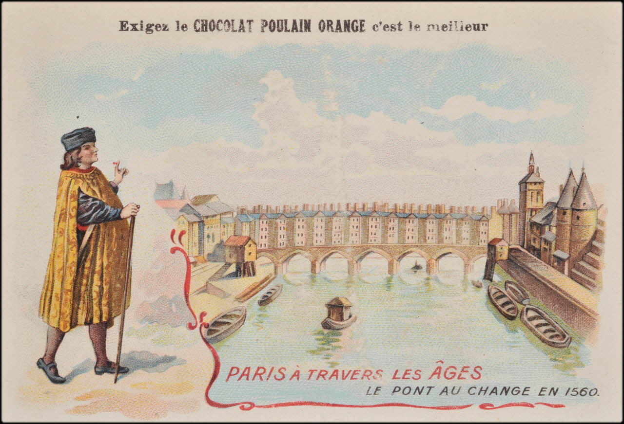 Romanet carte réclame chromo Paris 1877-1907 1995.1.653.1 Photo