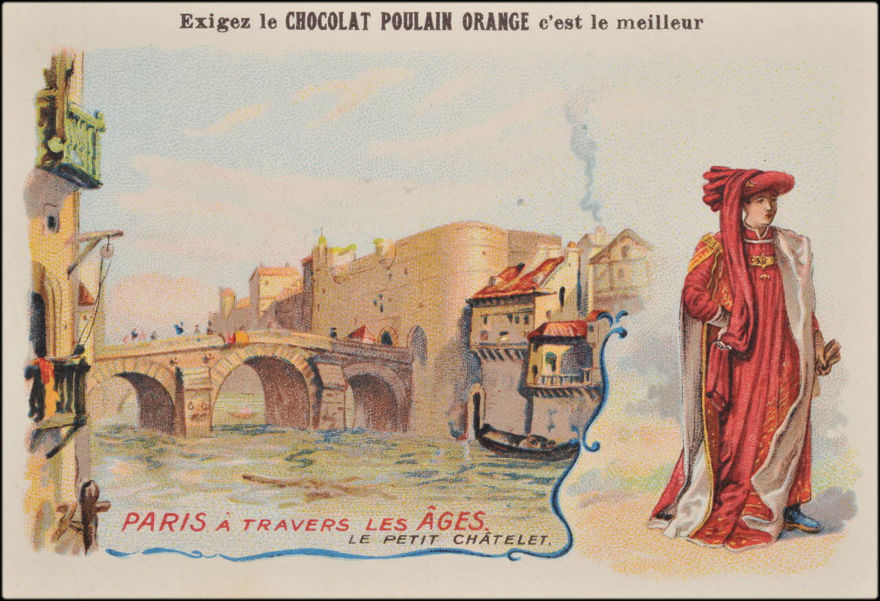 Romanet carte réclame chromo Paris 1877-1907 1995.1.653.4 Photo