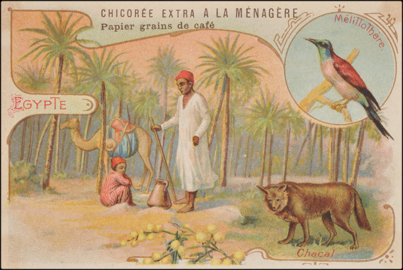 Romanet carte réclame chromo Paris 1877-1907 1995.1.657.11 Photo