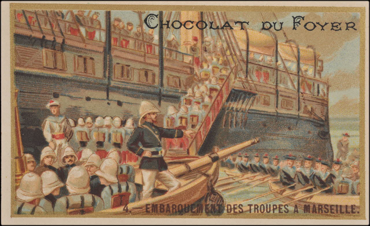 Romanet carte réclame chromo Paris 1877-1907 1995.1.660.4 Photo