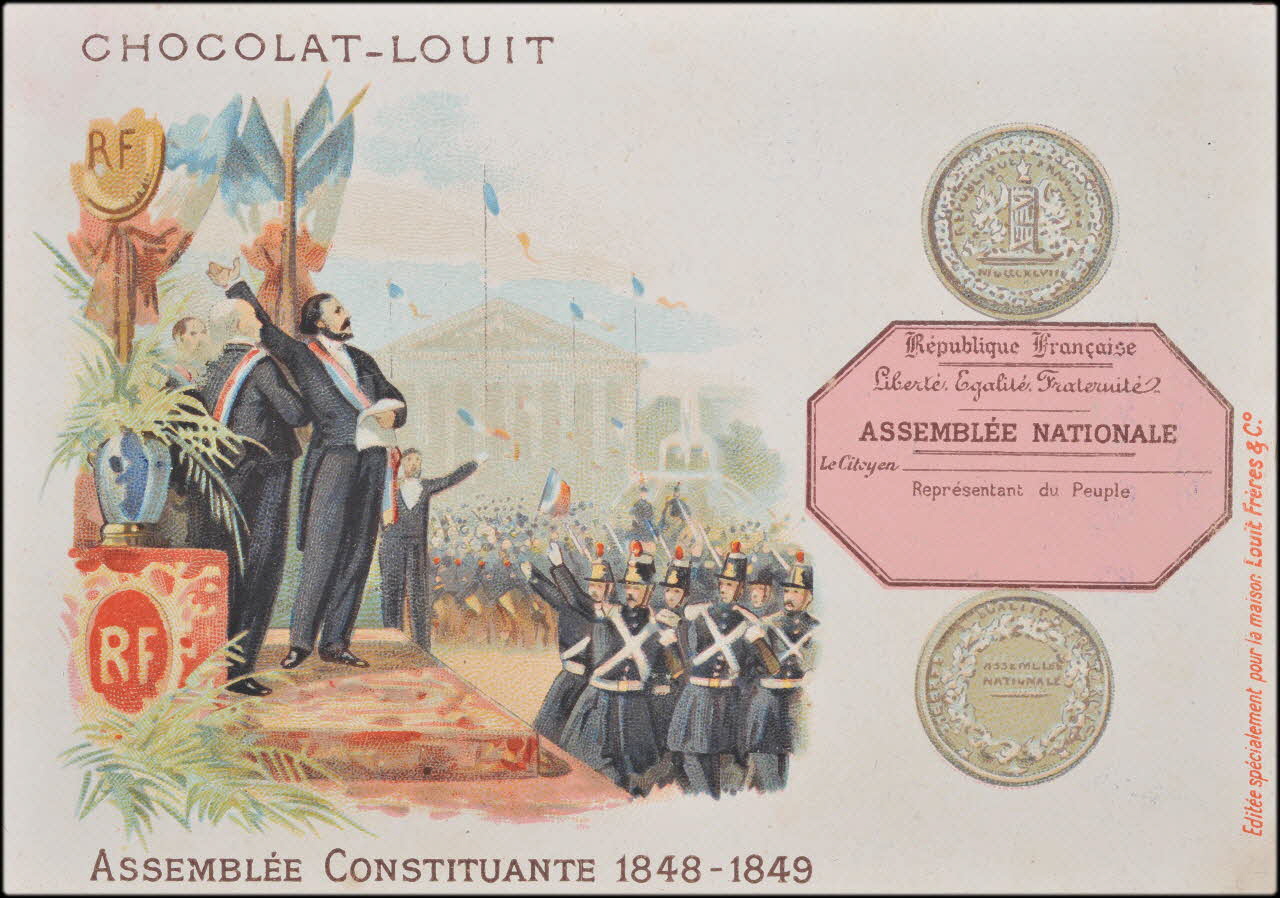 Romanet carte réclame chromo Paris 1877-1907 1995.1.663.6 Photo